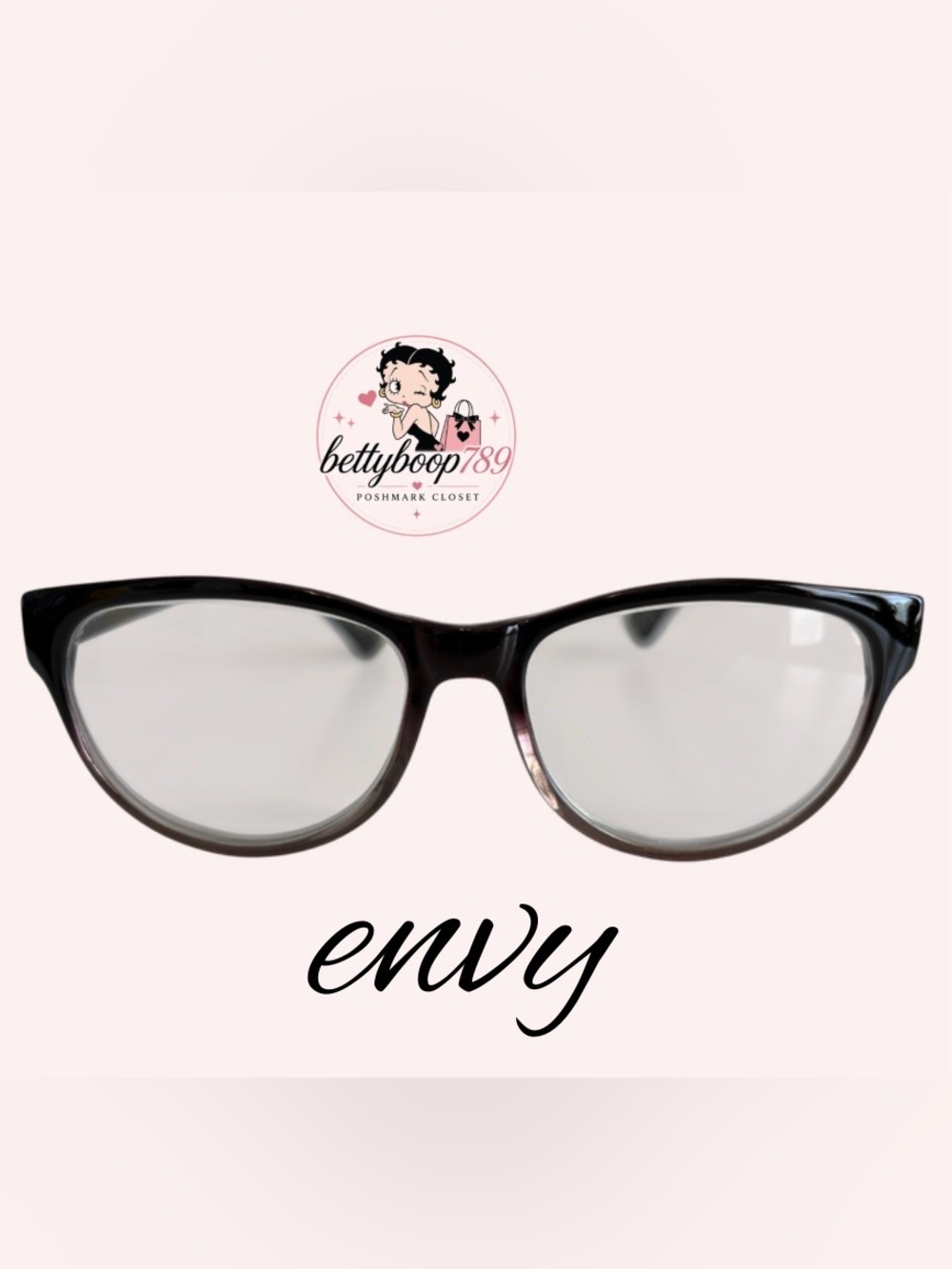 envy‎ Women's Cat-Eye Glasses in Black-to-Gray Gradient
